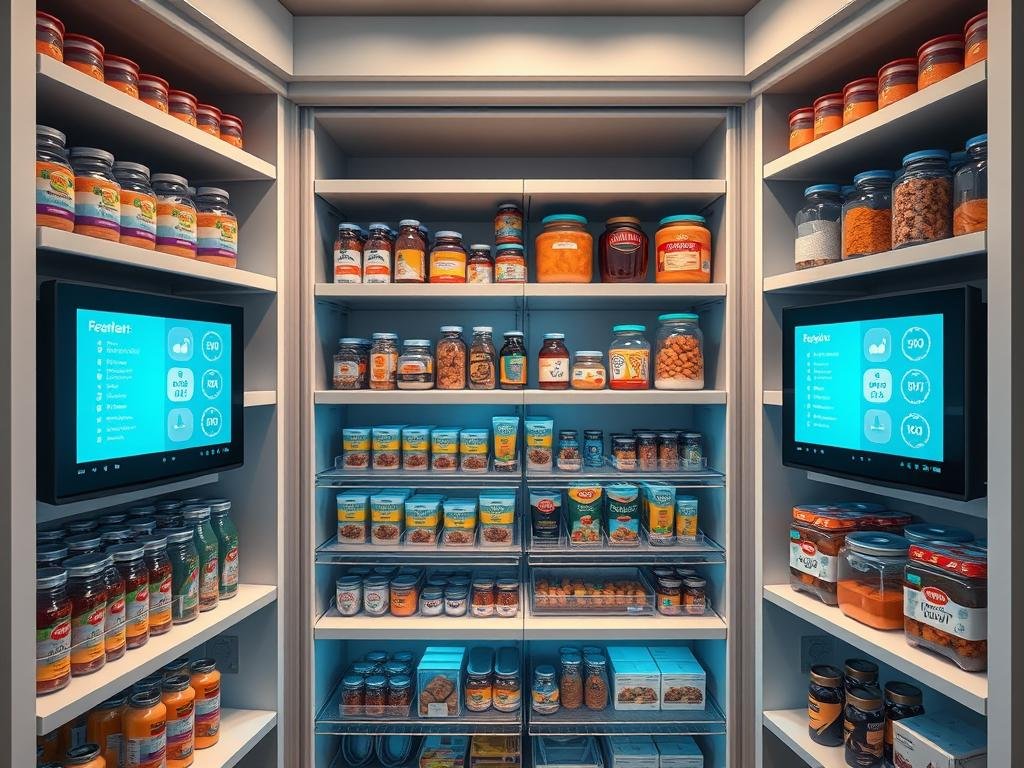 AI-powered pantry organization system tracking inventory for 2026 kitchen trends