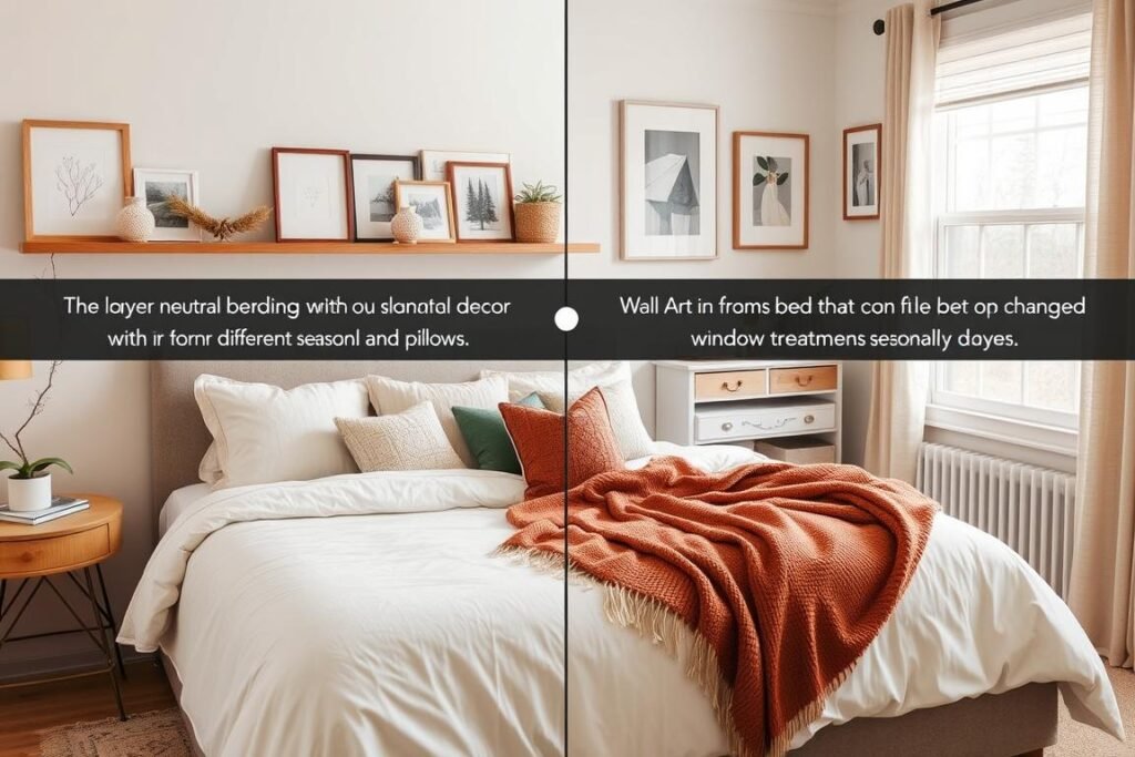 Aesthetic room with seasonal decor elements that can be easily changed showing aesthetic room decor ideas Aesthetic room with seasonal decor elements that can be easily changed showing aesthetic room decor ideas