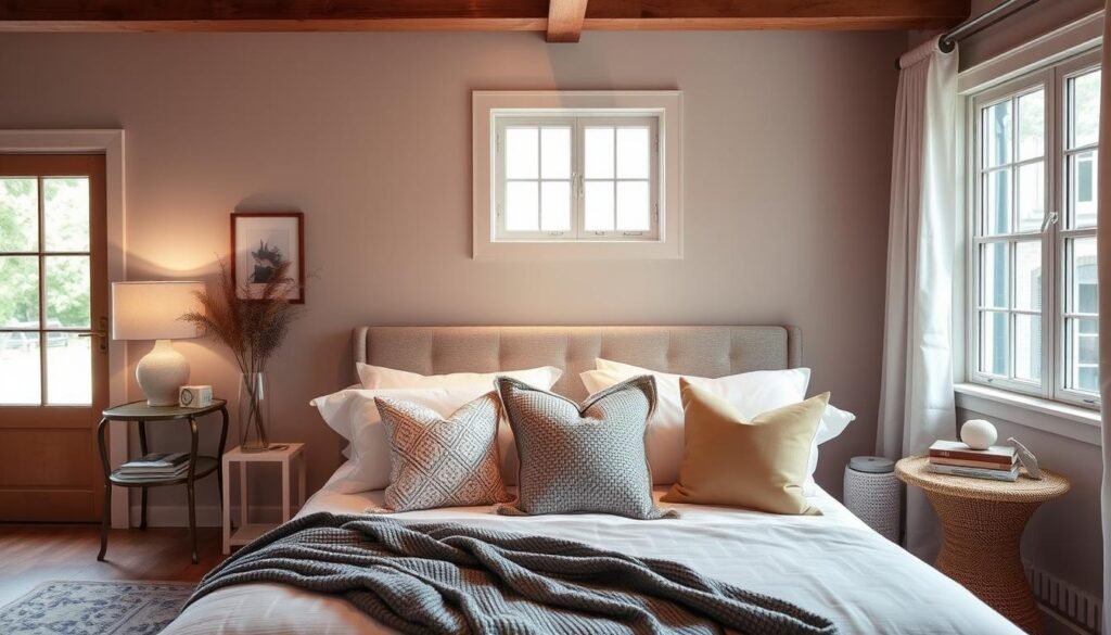 Beautifully styled and photographed bedroom ready for Pinterest sharing