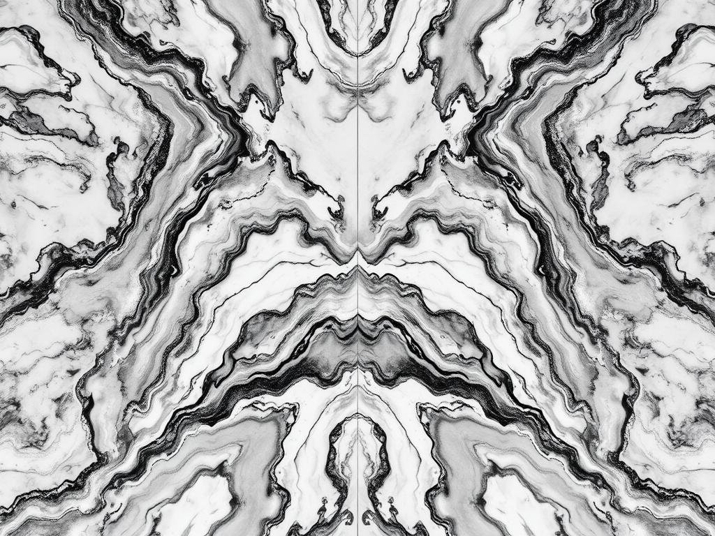 Book-matched marble installation creating symmetrical patterns for 2026 kitchen trends Book-matched marble installation creating symmetrical patterns for 2026 kitchen trends