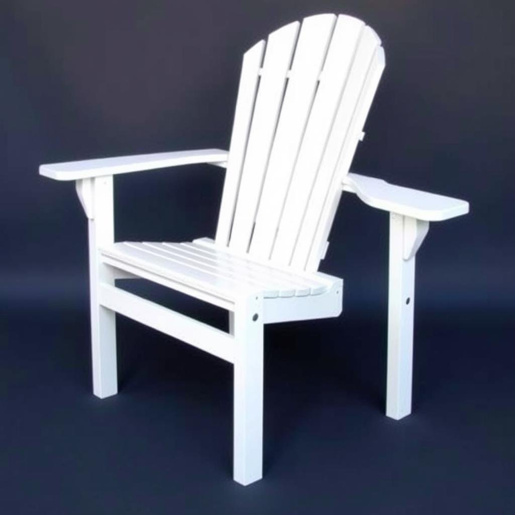 Classic traditional Adirondack chair with fan-shaped back