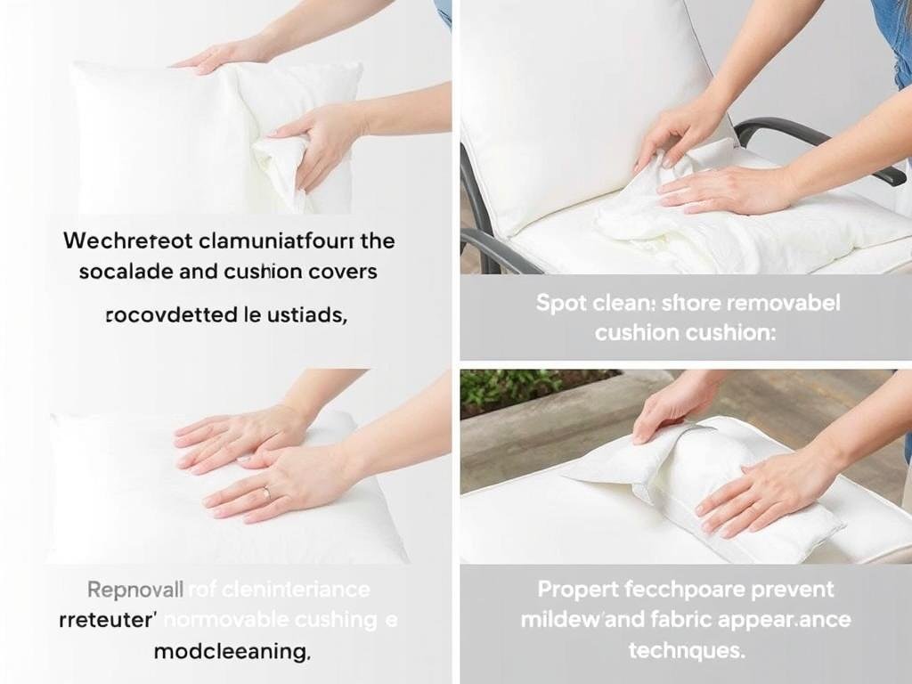 Cleaning and maintaining outdoor cushions and fabrics