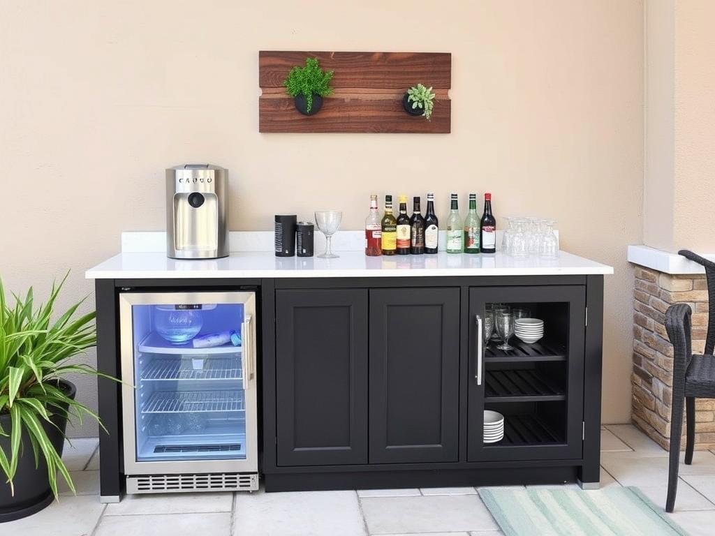 Cocktail and beverage station