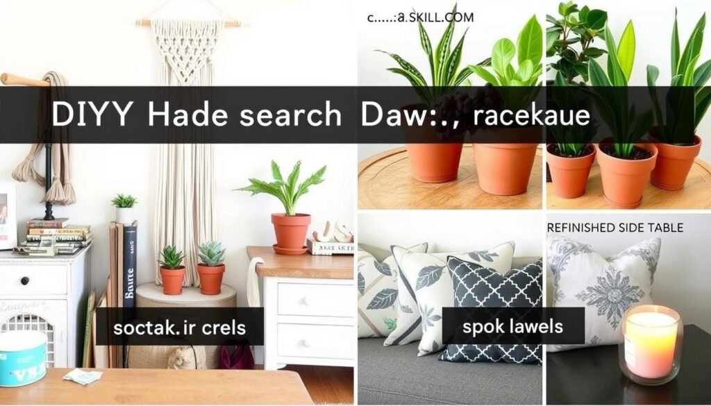 Collection of DIY home decoration projects