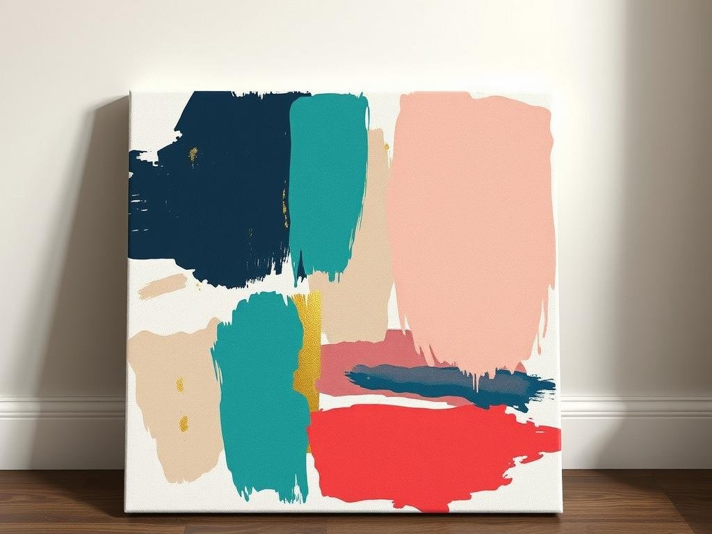 DIY abstract painted canvas with gold accents, easy diy room decor for wall art DIY abstract painted canvas with gold accents, easy diy room decor for wall art