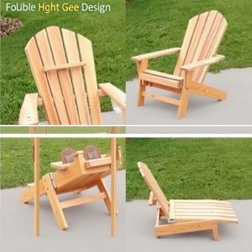 Folding Adirondack chair that can be stored flat