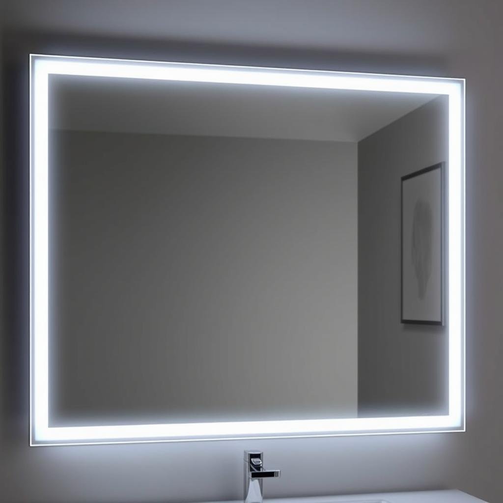 Full length mirror with built-in LED lighting Full length mirror with built-in LED lighting