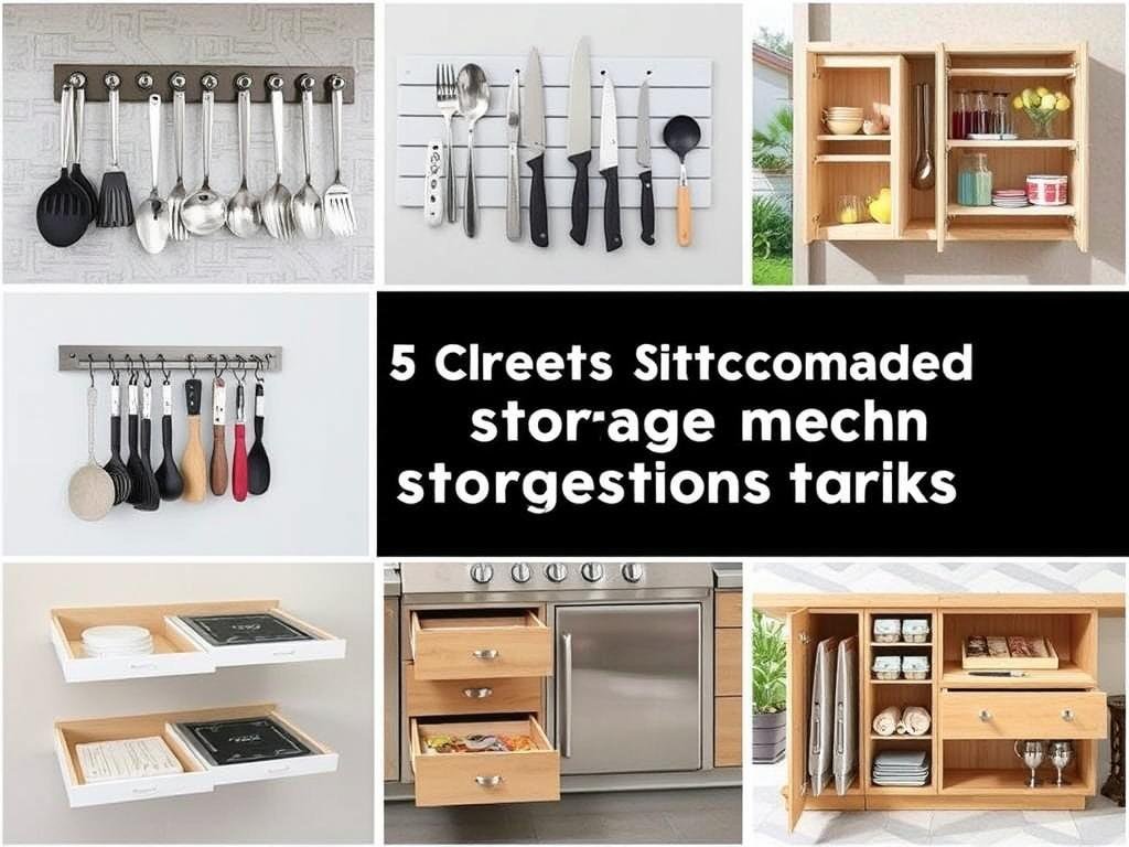 Innovative storage solutions for small outdoor kitchen spaces