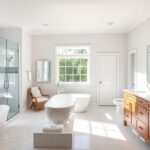 Master Bath Remodel: Your Complete Guide to Creating a Luxurious Retreat Luxurious master bathroom with freestanding tub, walk-in shower, and double vanity