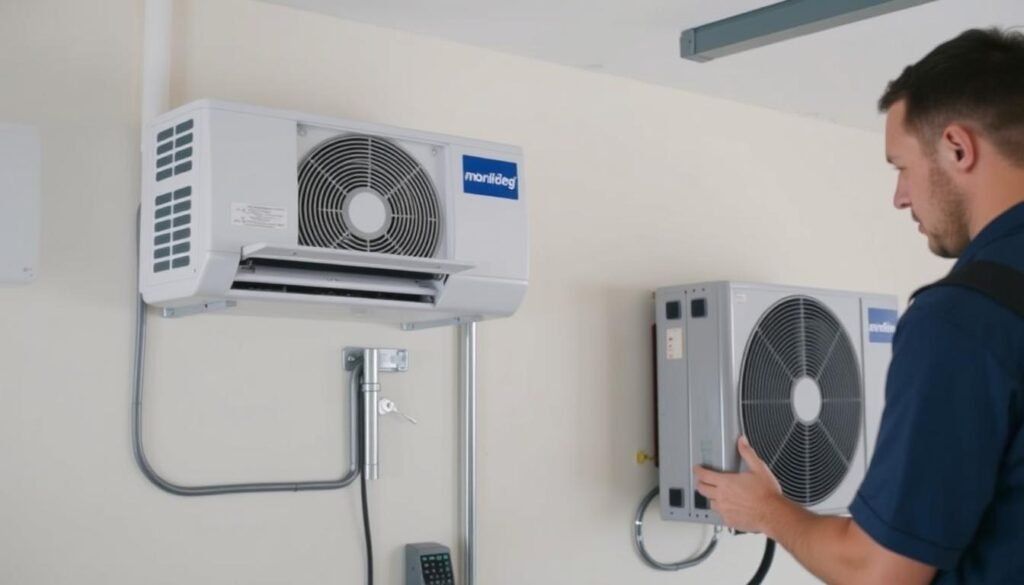 Mini-split HVAC system installation in garage conversion Mini-split HVAC system installation in garage conversion