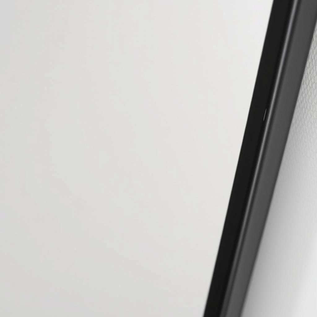 Minimalist metal frame full length mirror in black finish Minimalist metal frame full length mirror in black finish