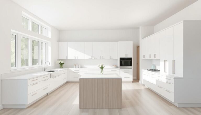 Modern kitchen with clean lines, flat-panel cabinets, and minimal ornamentation