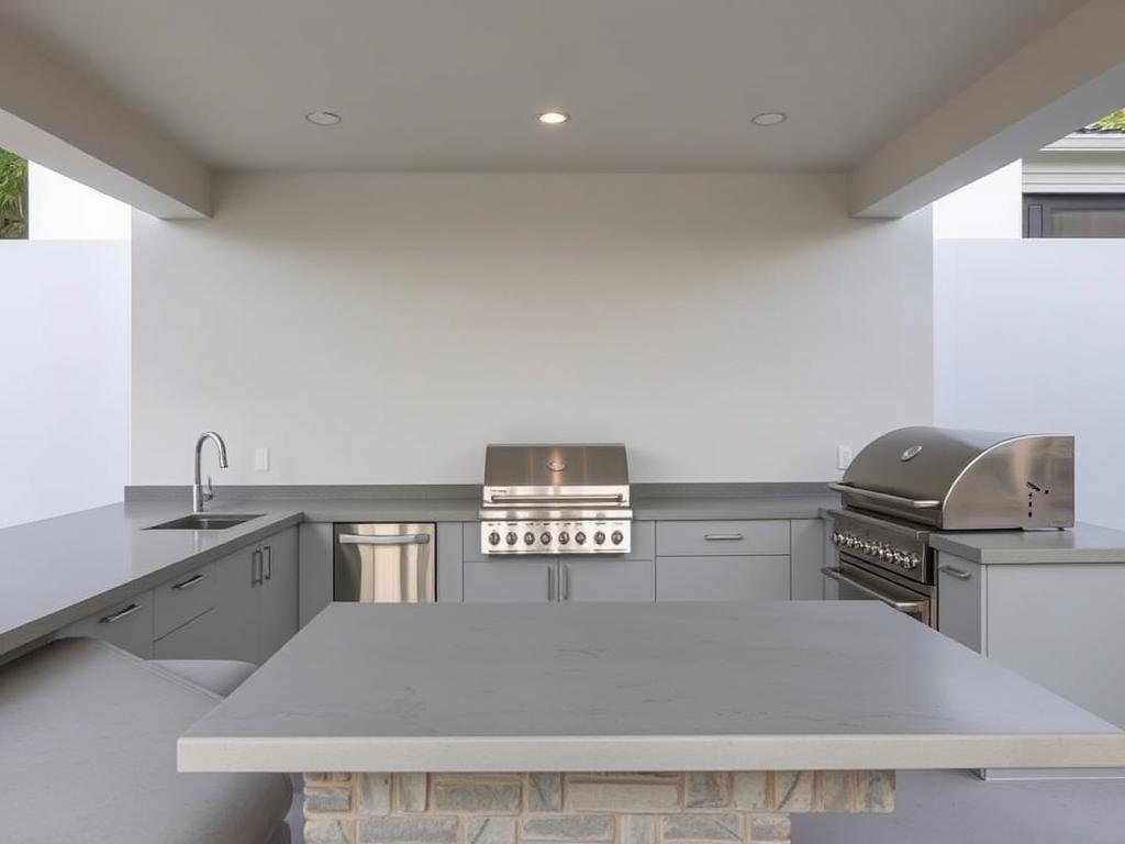 Modern outdoor kitchen