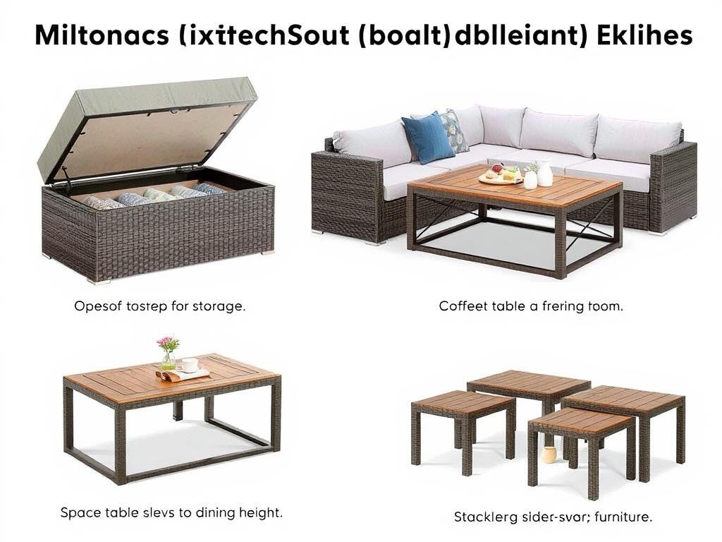 Multi-functional outdoor furniture that serves multiple purposes