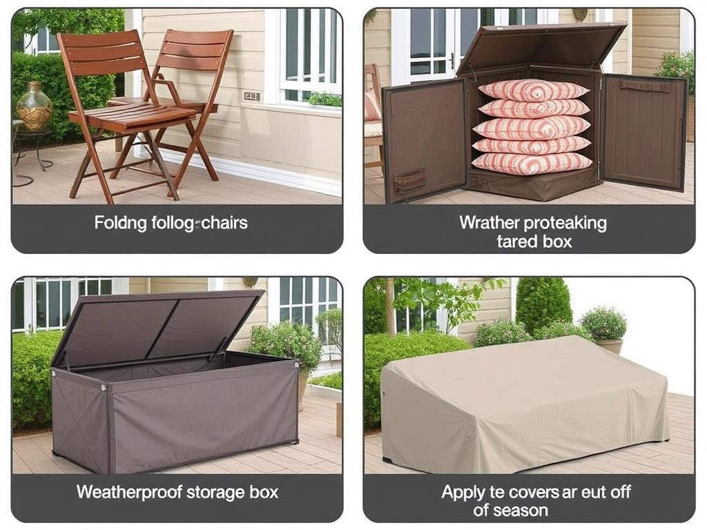 Outdoor furniture storage solutions for off-season protection