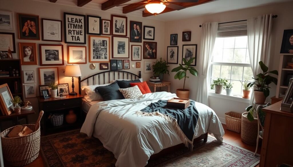 Personalized bedroom sanctuary with elements reflecting individual style and comfort Personalized bedroom sanctuary with elements reflecting individual style and comfort