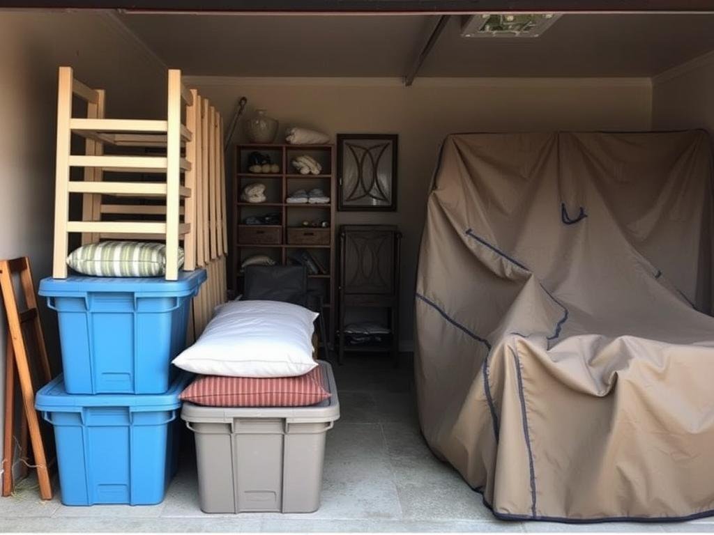 Properly storing outdoor furniture during off-season