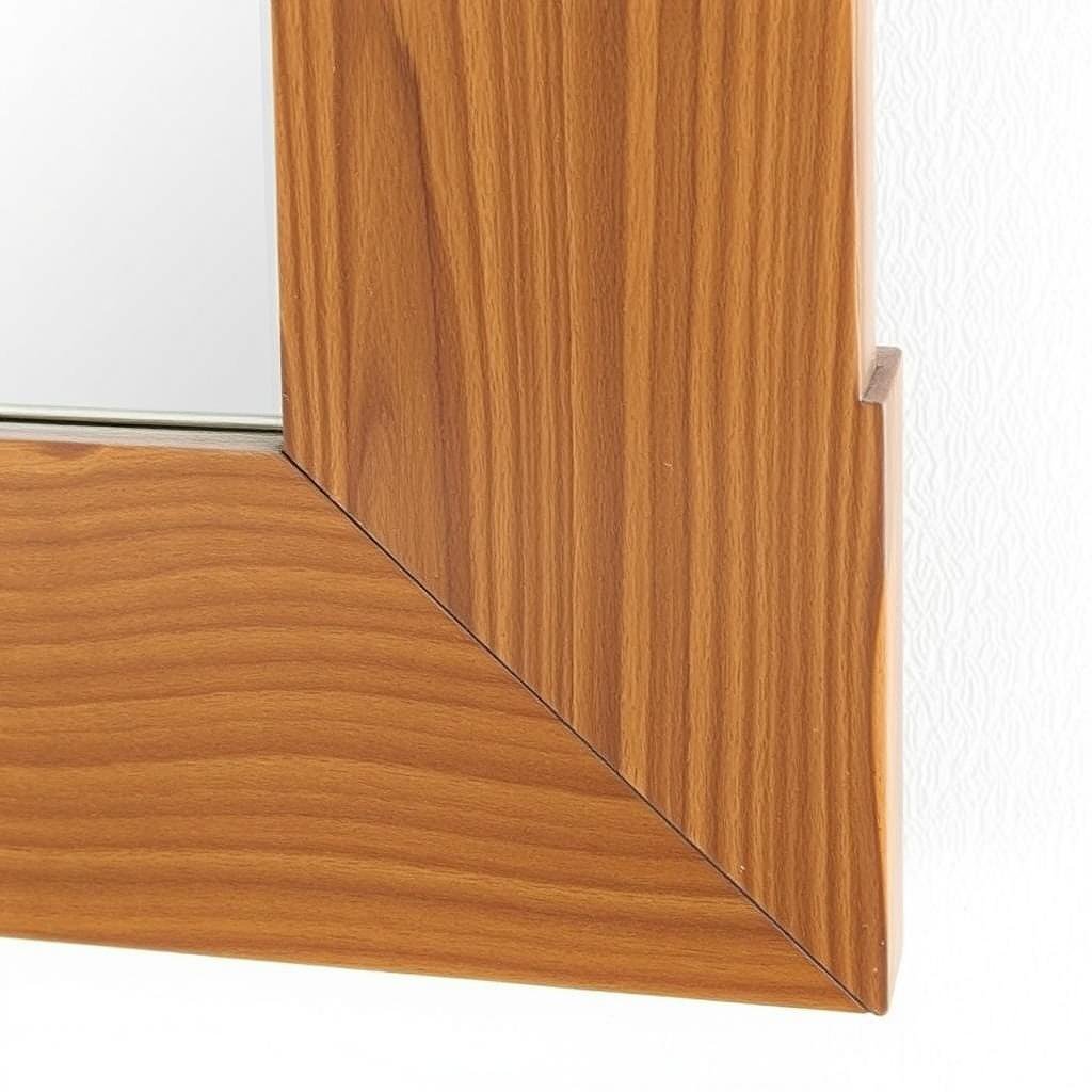 Rustic wooden frame full length mirror with natural grain Rustic wooden frame full length mirror with natural grain