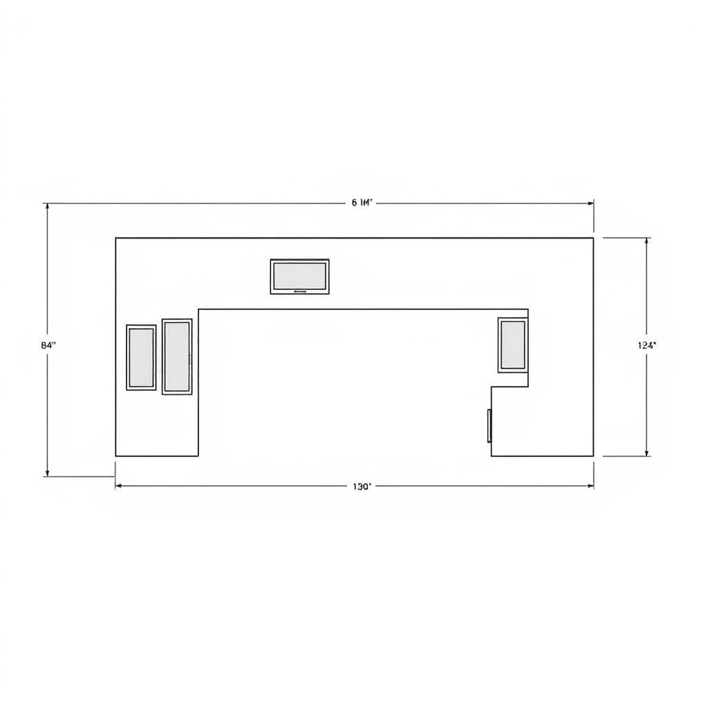 U-shaped outdoor kitchen layout