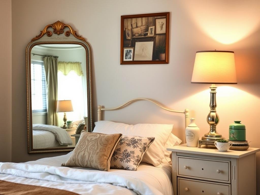 Upcycled vintage items used as room decor Upcycled vintage items used as room decor