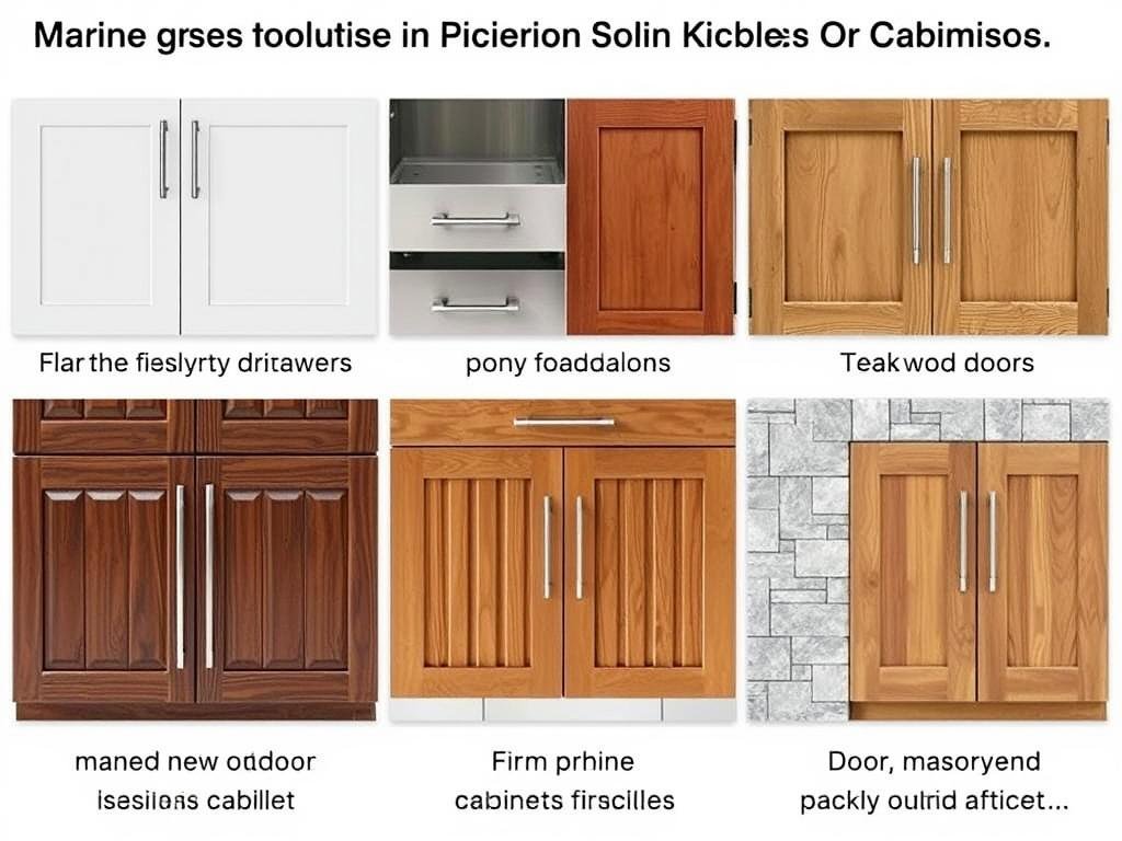 Weather-resistant outdoor kitchen cabinetry options