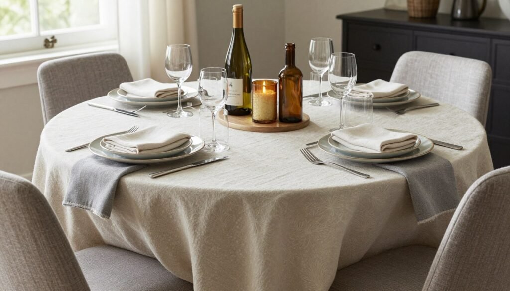 A beautifully styled dining table that combines multiple elements discussed in the article into a cohesive, personalized design