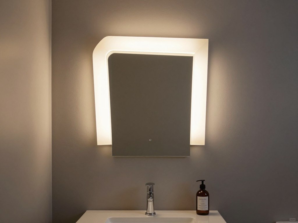 Artistic bathroom vanity light with unique geometric design