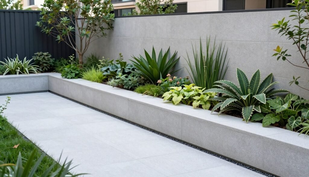 Before and after transformation of a yard into a modern landscape