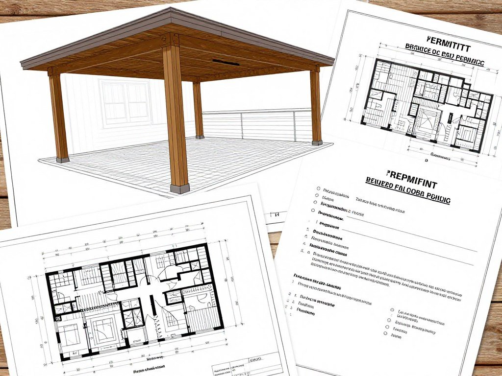 Building plans and permits for covered patio project