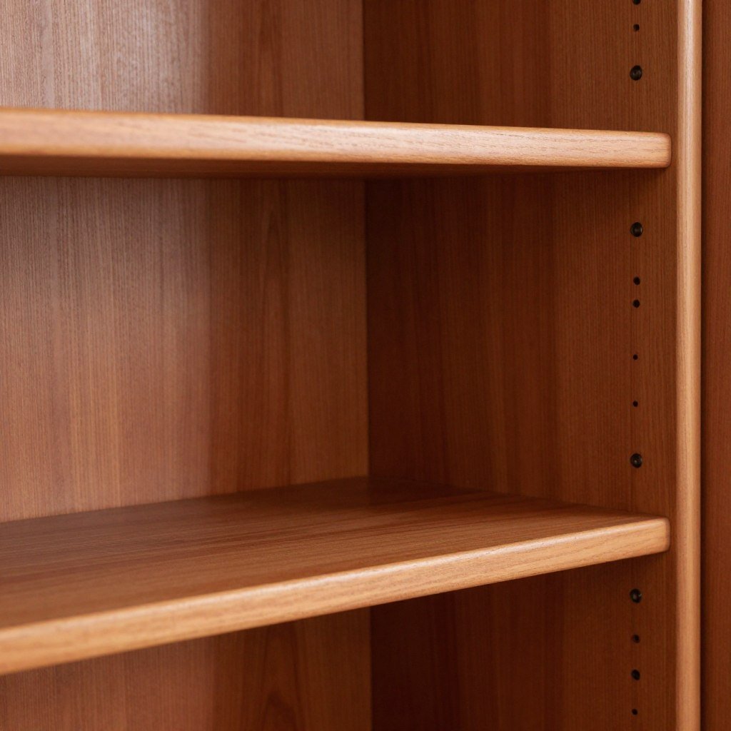 Cherry wood built-in hutch dining room sample