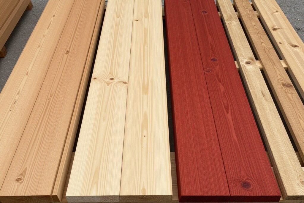 Different types of wood materials for DIY patio furniture