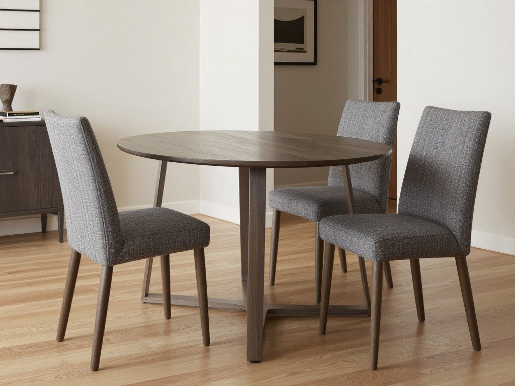 Dining chairs used in other rooms showing versatile placement