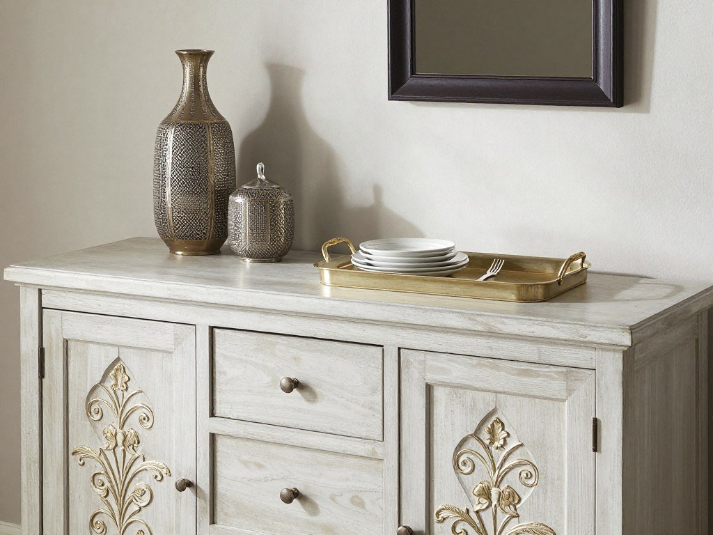 Dining room cabinet with functional styling that combines beauty and practicality Dining room cabinet with functional styling that combines beauty and practicality