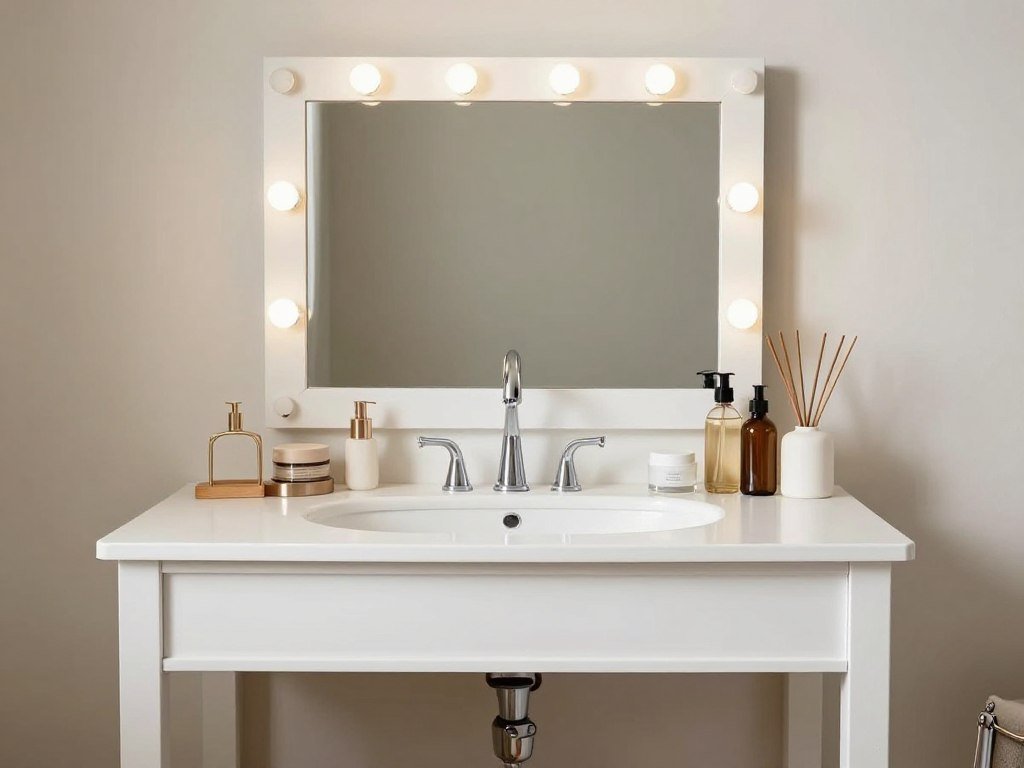 Gradual building vanity inspo showing phased approach to creating dream setup