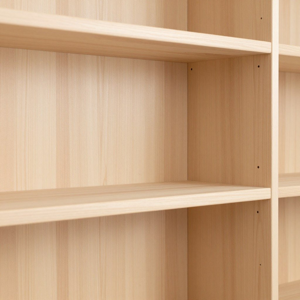 Maple wood built-in hutch dining room sample