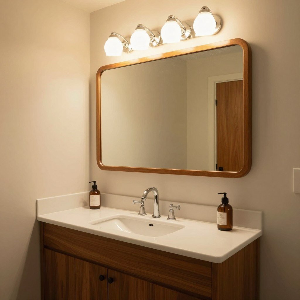 Mid-century modern bathroom lighting