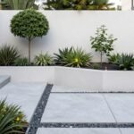 Front Yard Landscaping Design: Creating a Stunning First Impression Modern minimalist front yard landscaping design with clean lines and geometric patterns