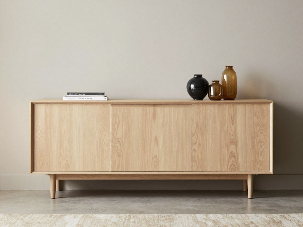 Modern sideboard dining room cabinet with clean lines and minimalist design Modern sideboard dining room cabinet with clean lines and minimalist design