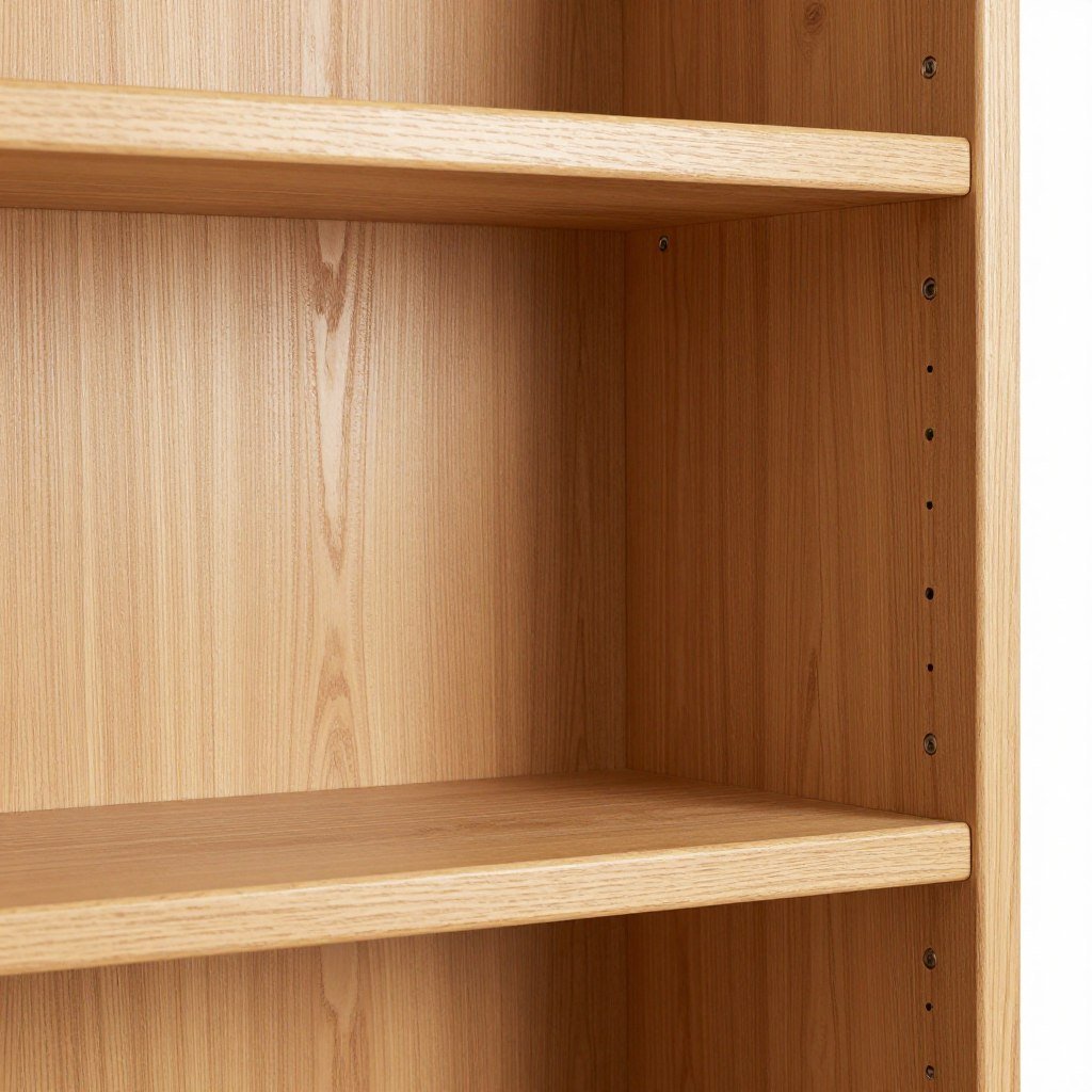 Oak wood built-in hutch dining room sample