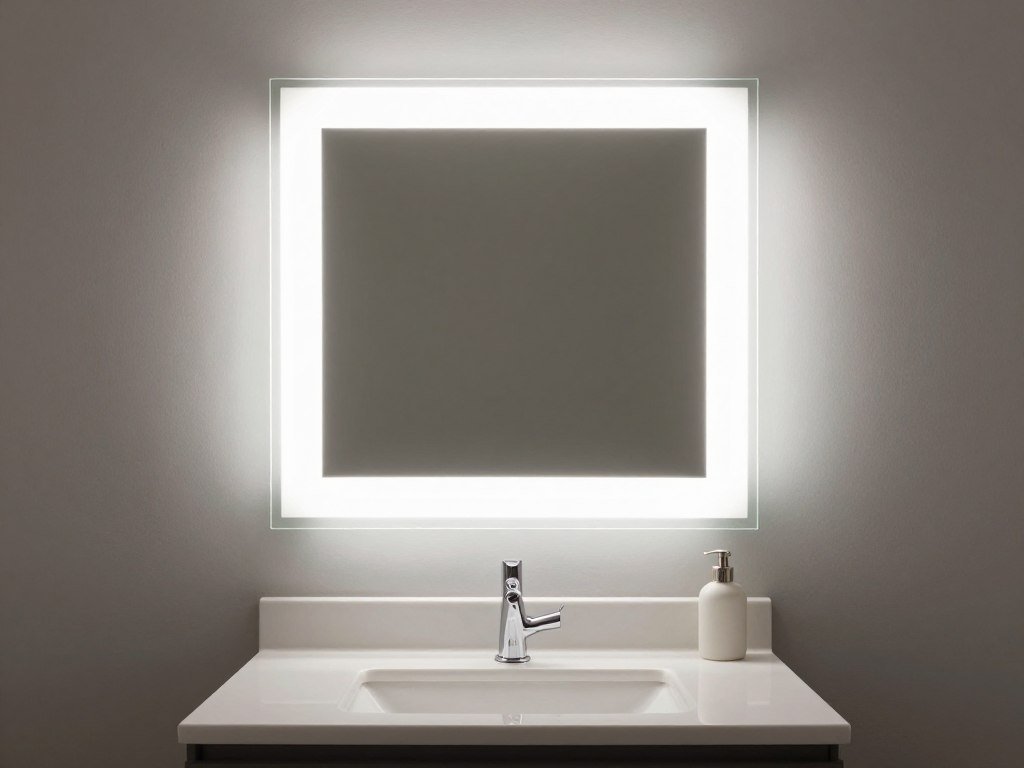 Properly illuminated bathroom vanity with ideal brightness
