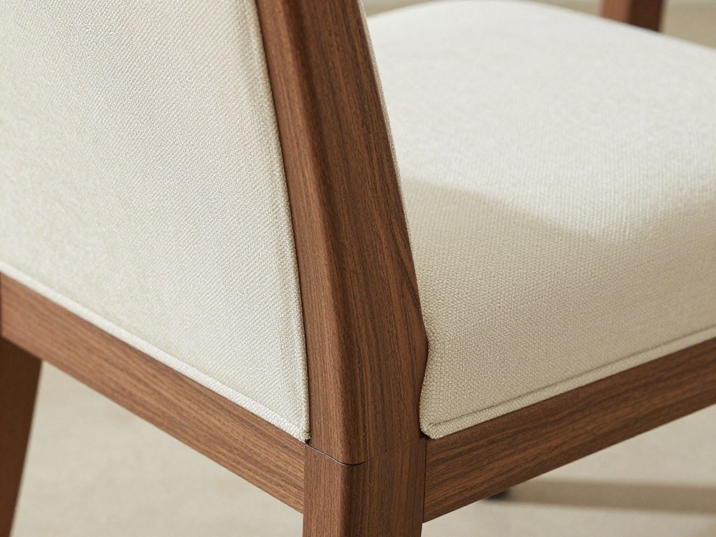 Quality dining chair construction details showing craftsmanship