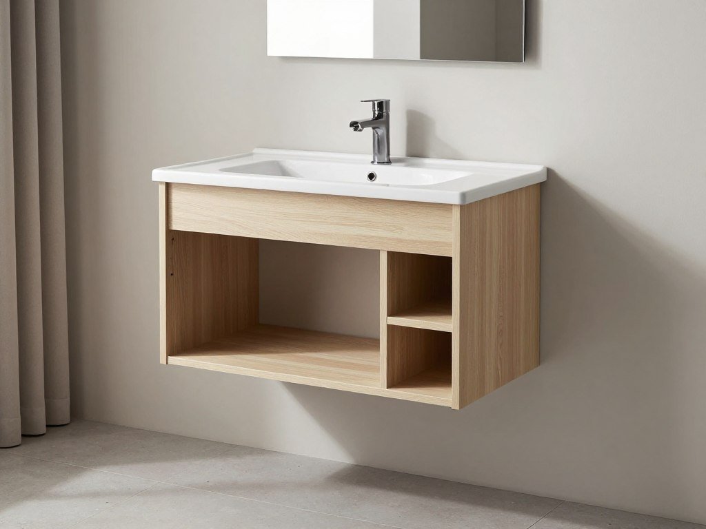 Space-saving vanity inspo with wall-mounted floating design