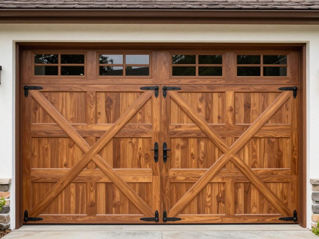 Carriage house style garage door