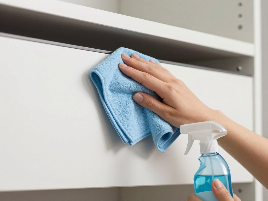 Cleaning and maintaining garage cabinets