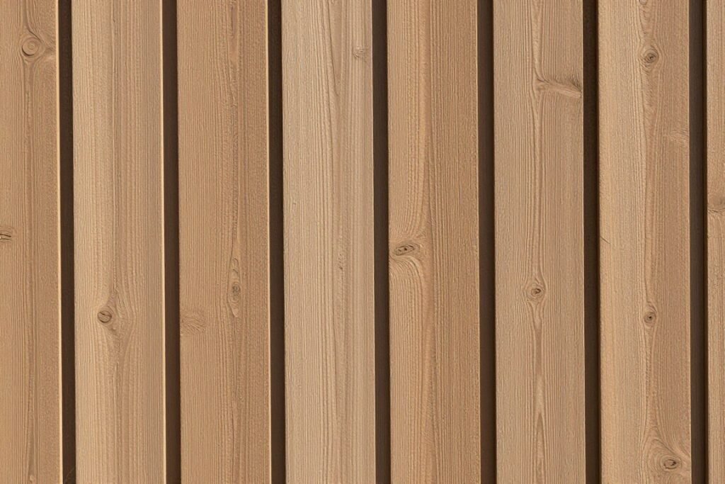 Detail of board-and-batten siding on a barn style garage showing texture and shadow lines Detail of board-and-batten siding on a barn style garage showing texture and shadow lines