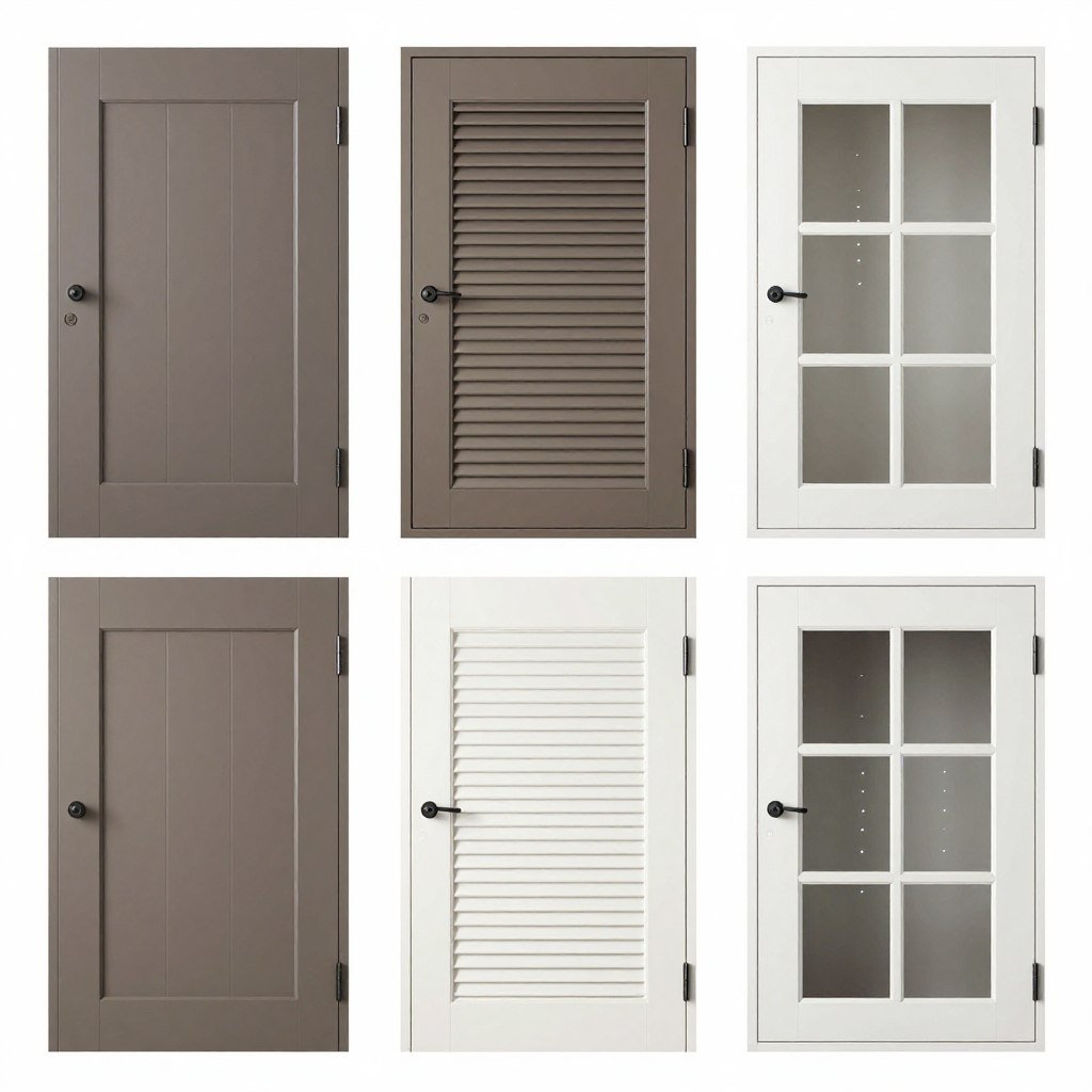 Different garage cabinet door styles and designs