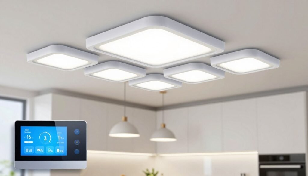 Energy-efficient LED kitchen lighting system with smart controls Energy-efficient LED kitchen lighting system with smart controls