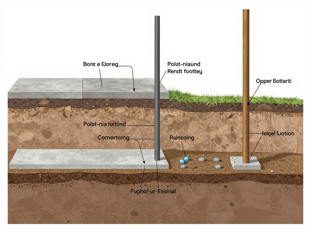 Foundation options for pole barn garages including concrete slab and post foundations