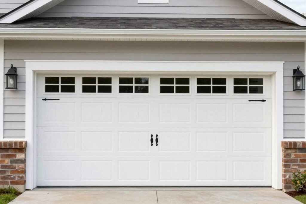 Garage door makeover that significantly enhances home's curb appeal