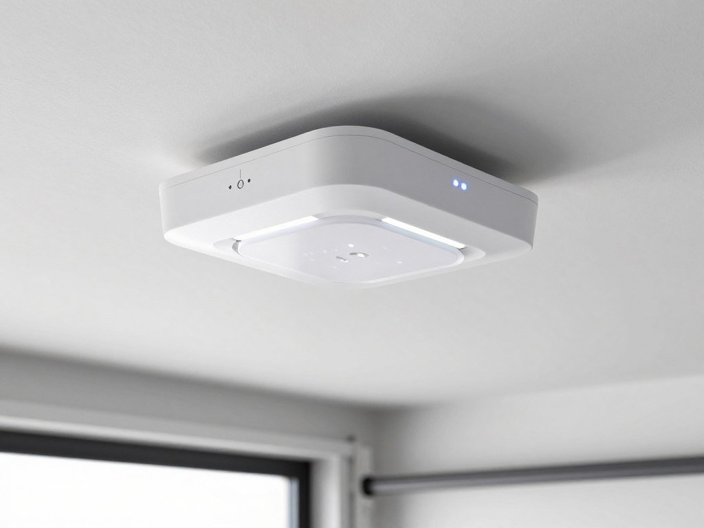 Modern garage door opener with battery backup and smart features